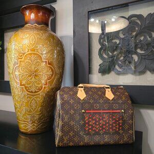 EUC Authentic RARE Limited Edition LV Perforated Speedy 30 Orange